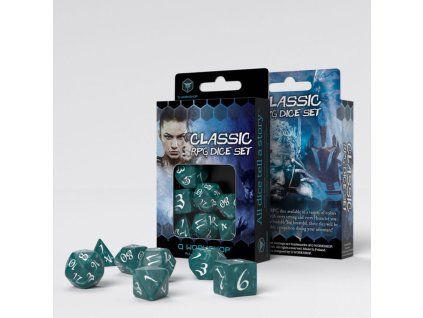 SET: CLASSIC RPG STORMY & WHITE DICE