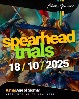 Přátelé a hráči, 👋 koná se další Spearhead Trials ve Warhammer Age of Sigmar pod vedením zkušeného organizátora, kterým je...