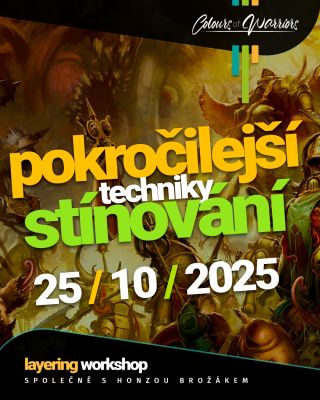 Tentokrát se budeme věnovat pokročilejším technikám stínování miniatur, která je na papíře jednoduchá, ale vyžaduje mnoho...